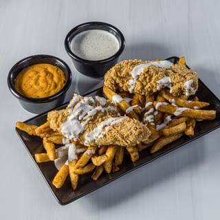 Fried Tender Over Fries