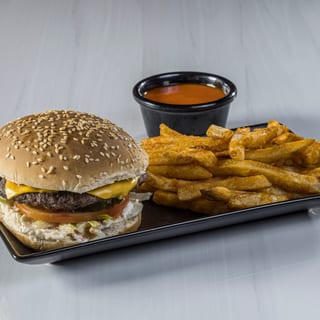 Cheese Burger with Fries